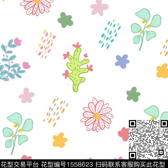 童装小清新绿植树叶传统印花华亿平台下载（图片编号: 1558623） - 瓦栏（Walan）