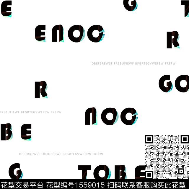 字母男装抽象男装传统印花华亿平台下载（图片编号: 1559015） - 瓦栏（Walan）