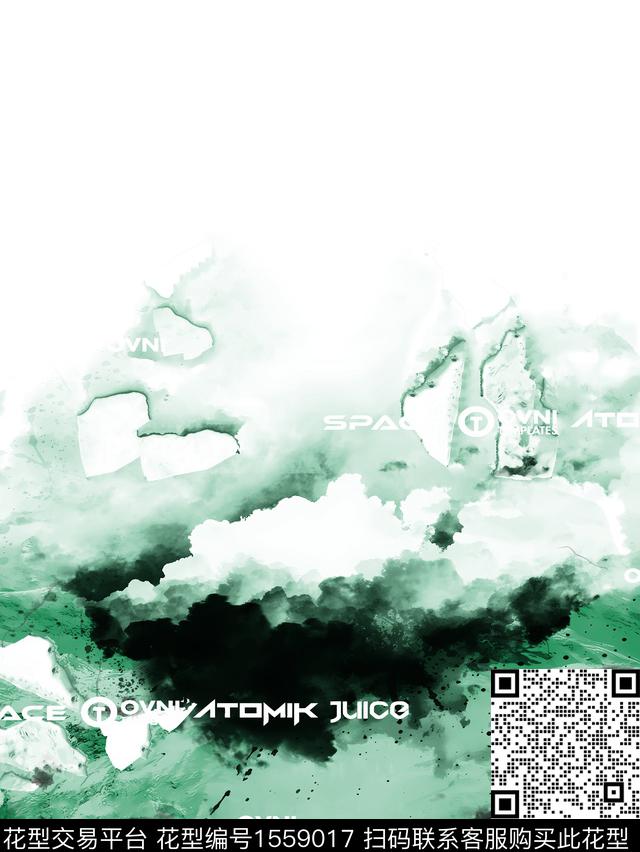 字母抽象男装男装定位花数码印花华亿平台下载（图片编号: 1559017） - 瓦栏（Walan）