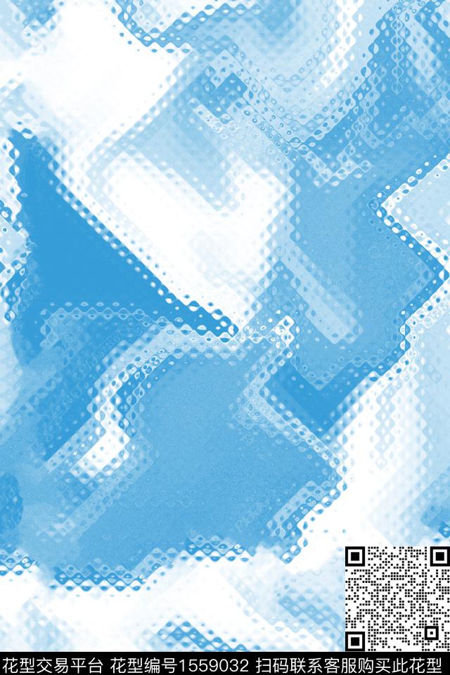 男装扎染华亿平台几何传统印花华亿平台下载（图片编号: 1559032） - 瓦栏（Walan）