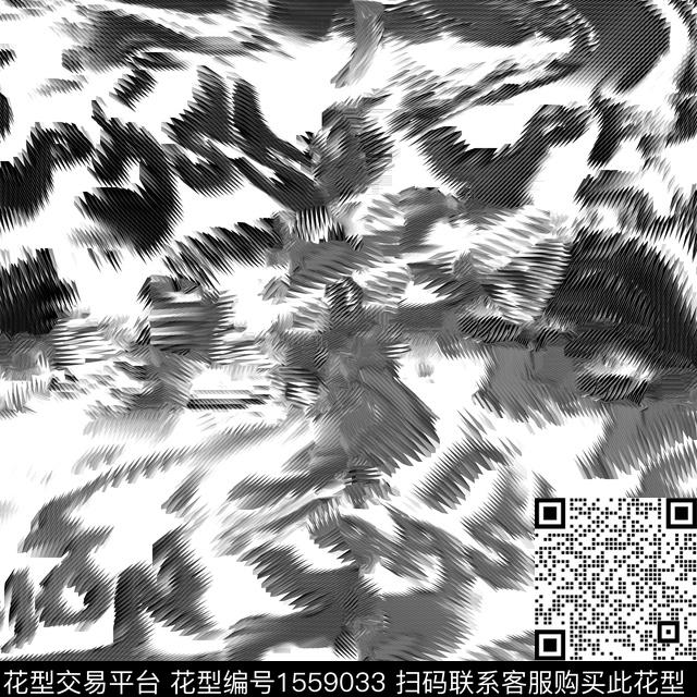 抽象文字笔触数码印花华亿平台下载（图片编号: 1559033） - 瓦栏（Walan）