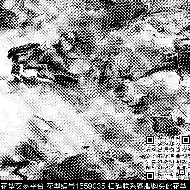 抽象肌理数码印花华亿平台下载（图片编号: 1559035） - 瓦栏（Walan）