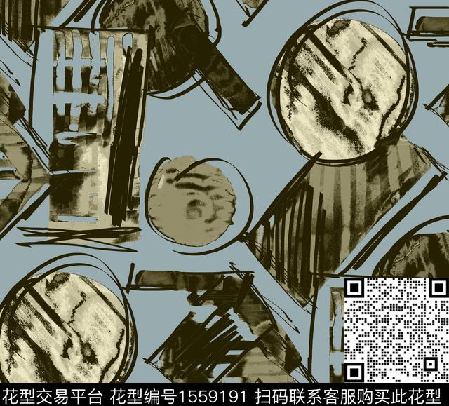 抽象肌理水彩数码印花华亿平台下载（图片编号: 1559191） - 瓦栏（Walan）