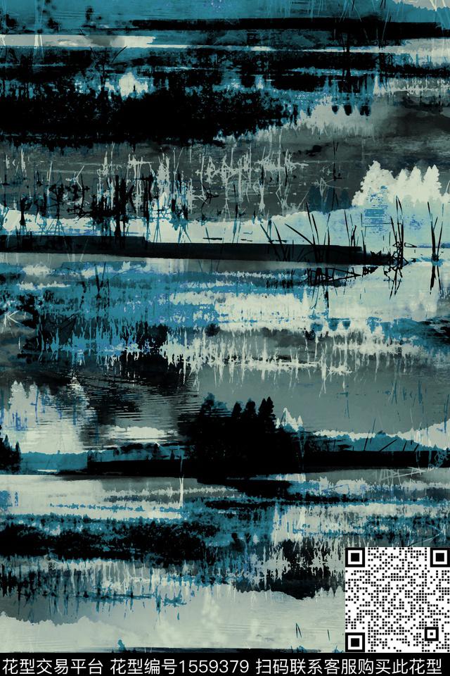 男装配饰风景景观数码印花华亿平台下载（图片编号: 1559379） - 瓦栏（Walan）