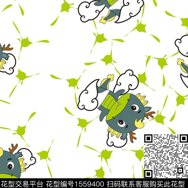 童装龙卡通动物数码印花华亿平台下载（图片编号: 1559400） - 瓦栏（Walan）