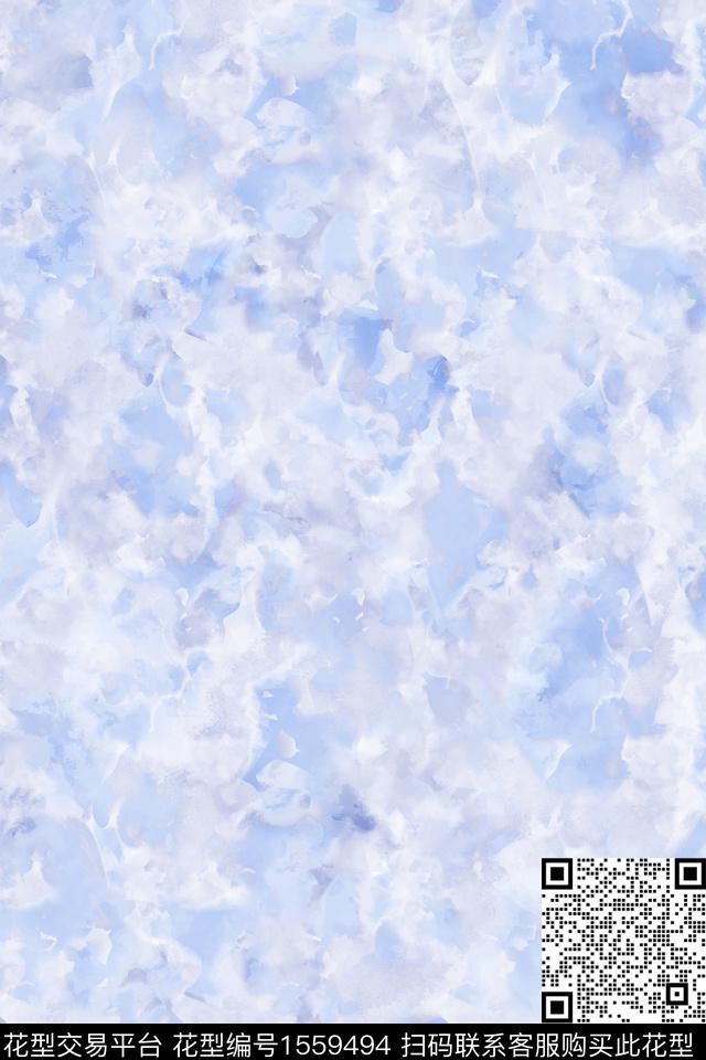 抽象肌理水彩数码印花华亿平台下载（图片编号: 1559494） - 瓦栏（Walan）