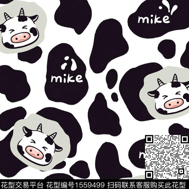 字母几何奶牛传统印花华亿平台下载（图片编号: 1559499） - 瓦栏（Walan）