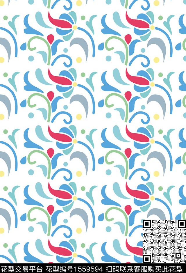 少女传统华亿平台平面传统印花华亿平台下载（图片编号: 1559594） - 瓦栏（Walan）