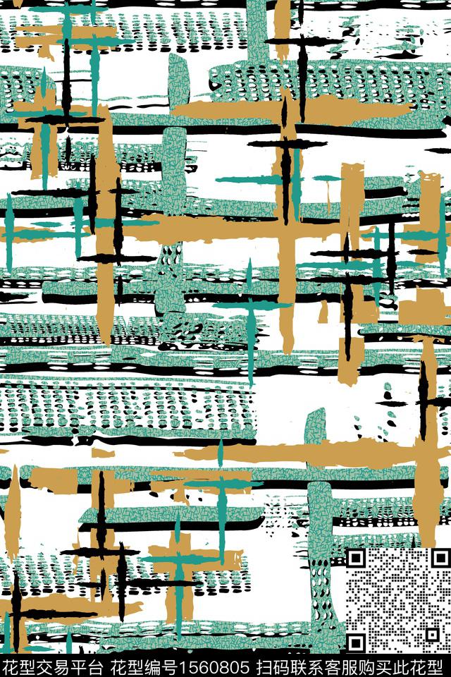 抽象中老年肌理数码印花华亿平台下载（图片编号: 1560805） - 瓦栏（Walan）