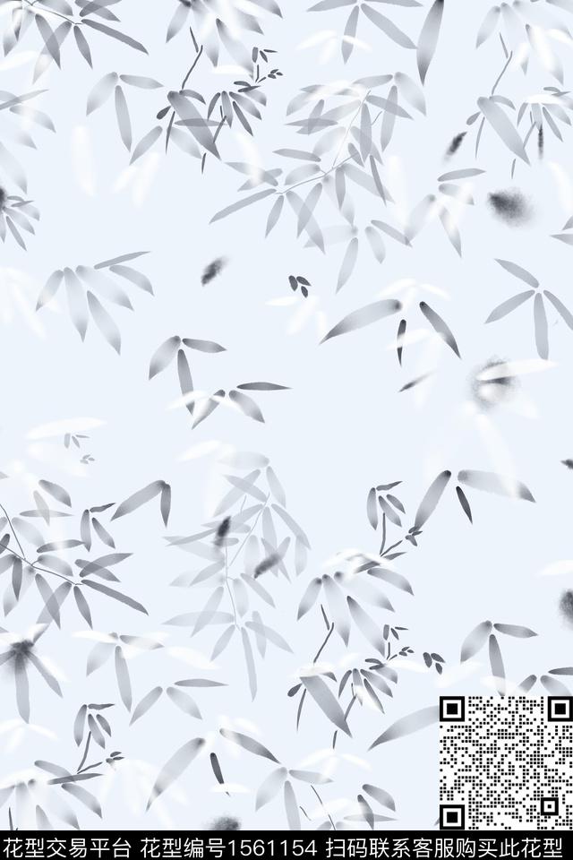 竹子春夏华亿平台淑女数码印花华亿平台下载（图片编号: 1561154） - 瓦栏（Walan）