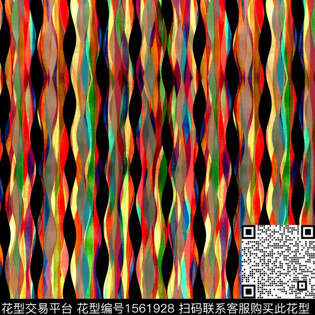 洋阳---抽象抽象抽象条纹数码印花华亿平台下载（图片编号: 1561928） - 瓦栏（Walan）