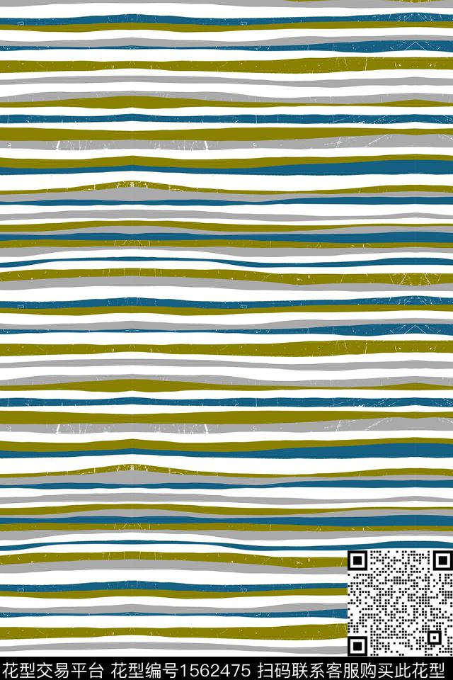 线条条纹浪花数码印花华亿平台下载（图片编号: 1562475） - 瓦栏（Walan）