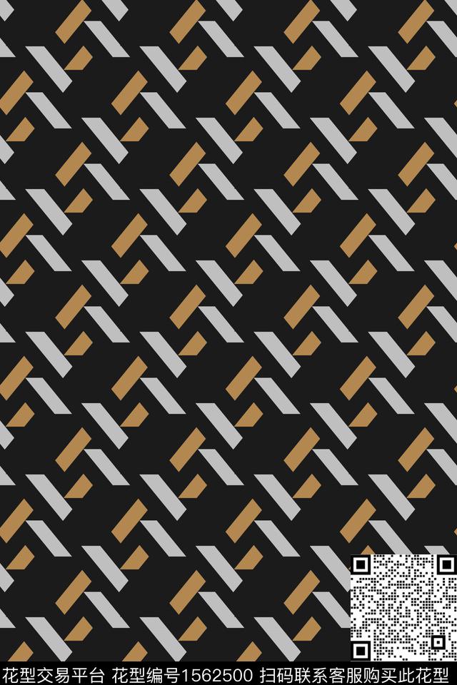 男装休闲几何数码印花华亿平台下载（图片编号: 1562500） - 瓦栏（Walan）