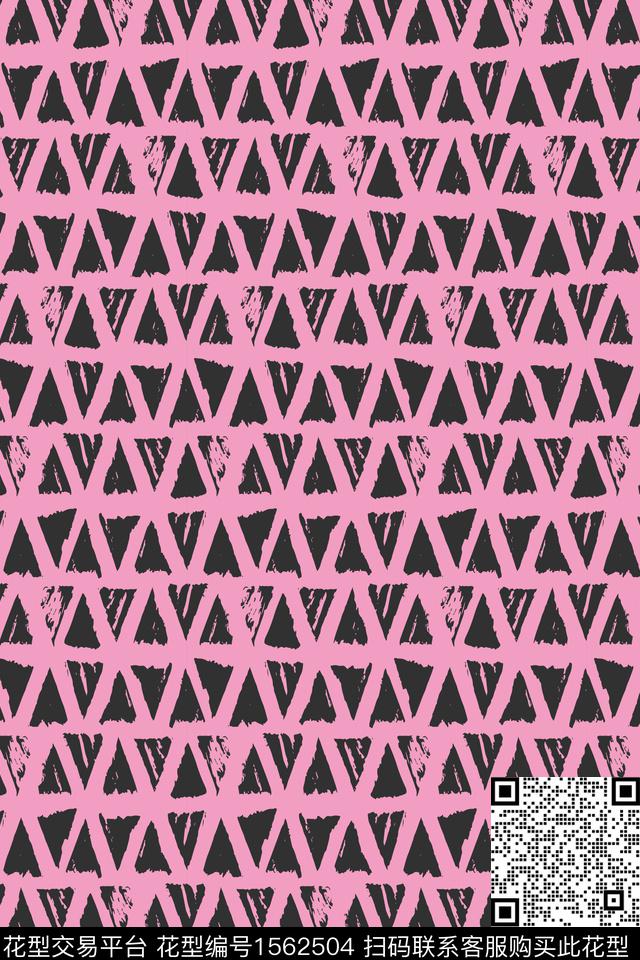 休闲几何女装数码印花华亿平台下载（图片编号: 1562504） - 瓦栏（Walan）