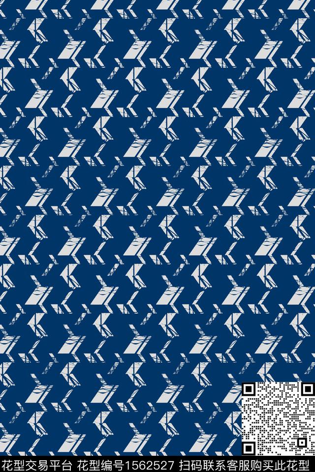 男装休闲几何数码印花华亿平台下载（图片编号: 1562527） - 瓦栏（Walan）