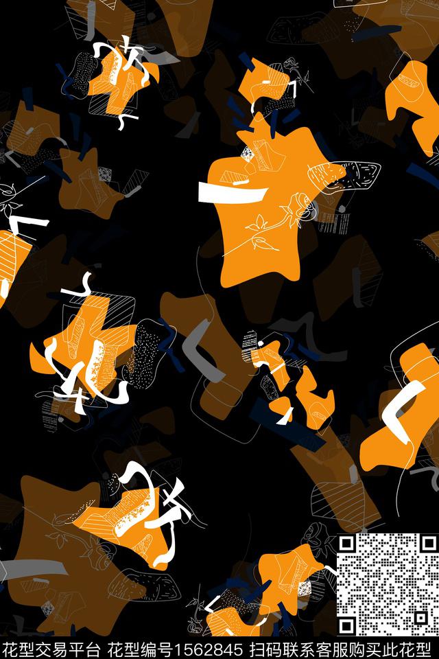 抽象数码印花华亿平台下载（图片编号: 1562845） - 瓦栏（Walan）