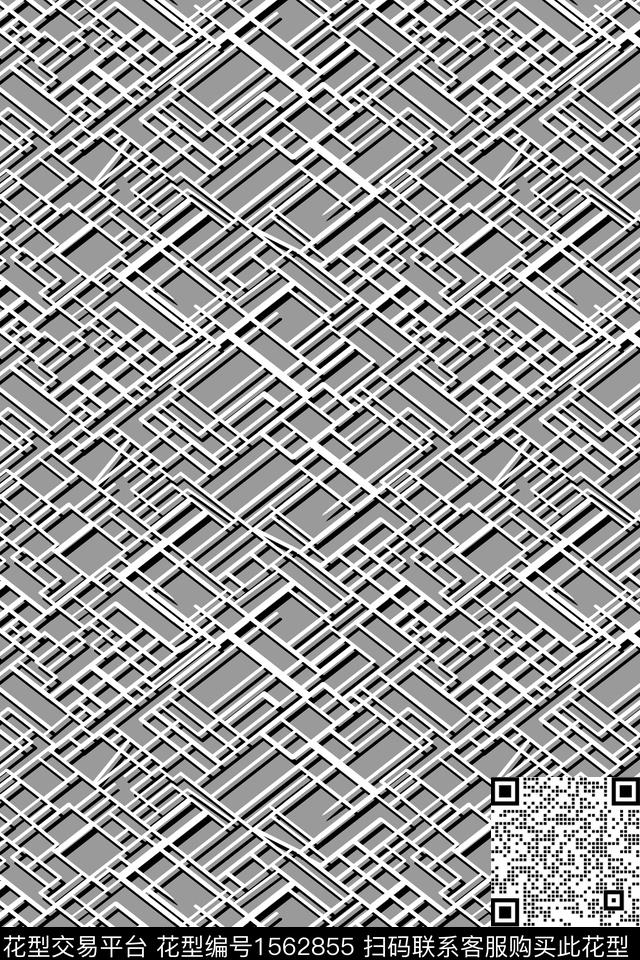 几何格子休闲传统印花华亿平台下载（图片编号: 1562855） - 瓦栏（Walan）