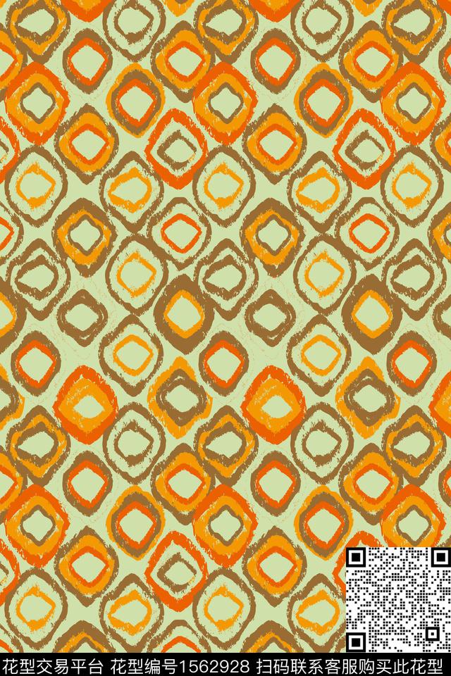 几何数码印花华亿平台下载（图片编号: 1562928） - 瓦栏（Walan）