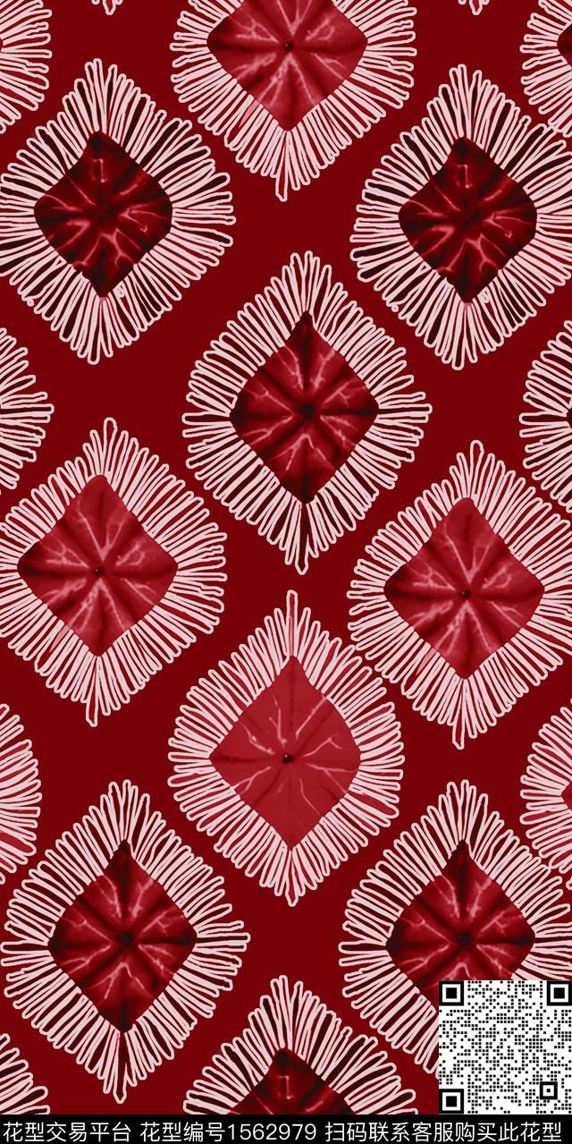 条格抽象数码印花华亿平台下载（图片编号: 1562979） - 瓦栏（Walan）