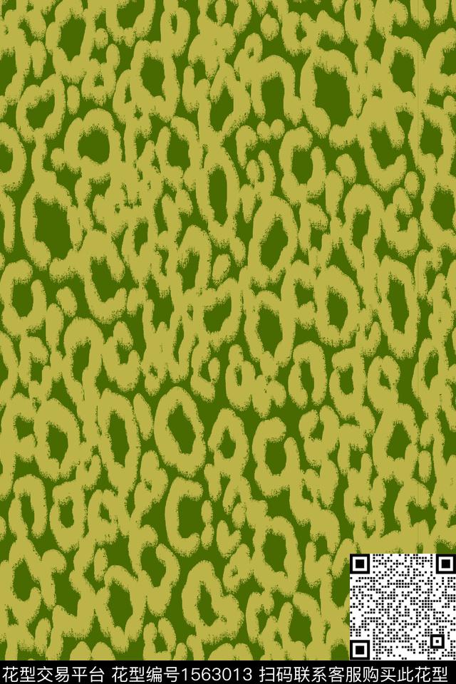 男装笔触抽象数码印花华亿平台下载（图片编号: 1563013） - 瓦栏（Walan）