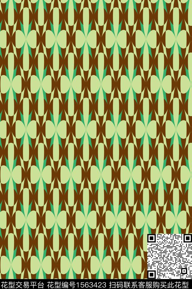 传统华亿平台几何圆传统印花华亿平台下载（图片编号: 1563423） - 瓦栏（Walan）