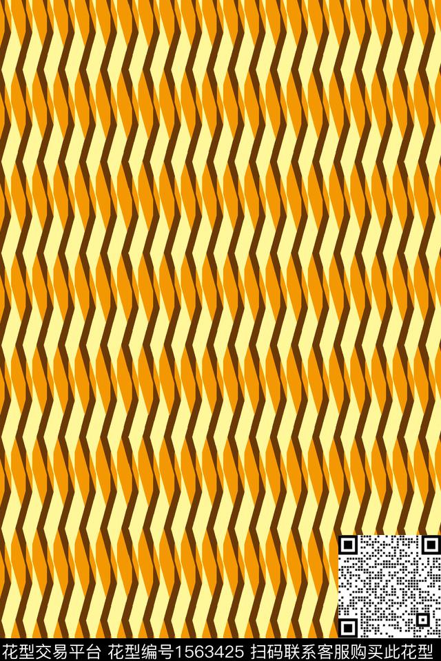 色块几何条纹传统印花华亿平台下载（图片编号: 1563425） - 瓦栏（Walan）