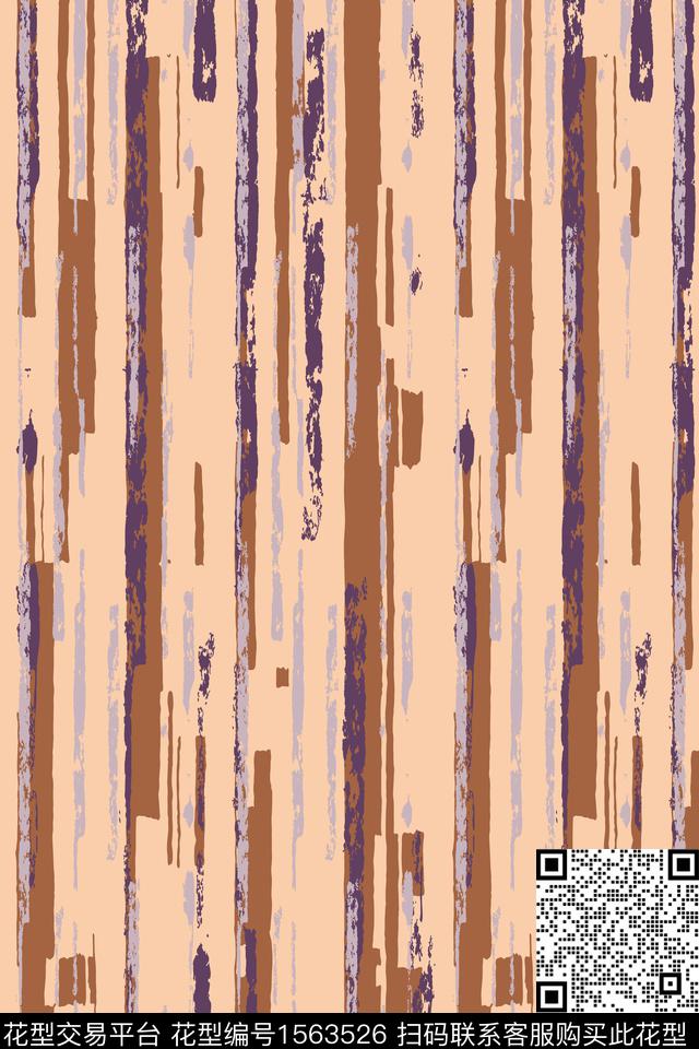 裤子条纹抽象数码印花华亿平台下载（图片编号: 1563526） - 瓦栏（Walan）