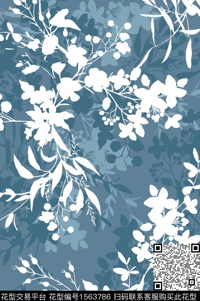 花卉传统华亿平台女装传统印花华亿平台下载（图片编号: 1563786） - 瓦栏（Walan）