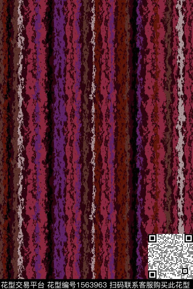 抽象条纹女裤数码印花华亿平台下载（图片编号: 1563963） - 瓦栏（Walan）