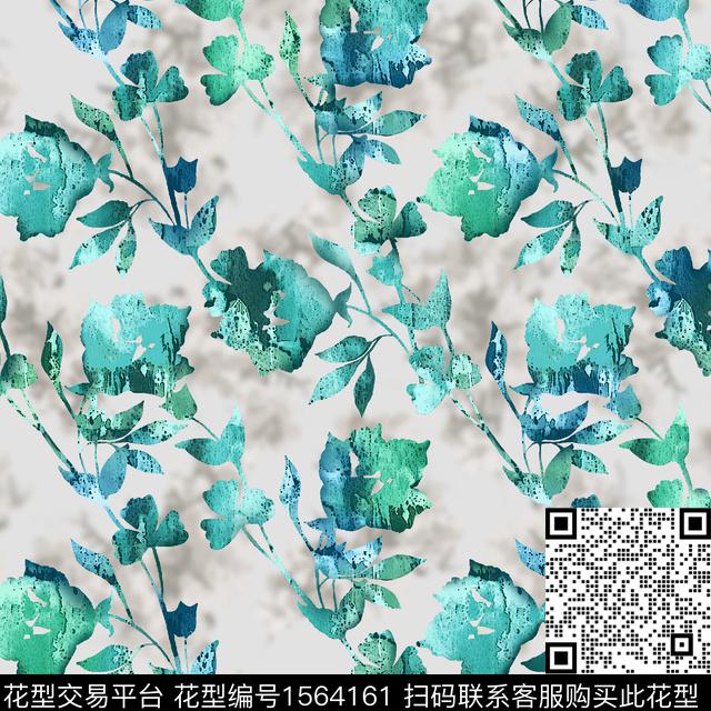 花卉肌理影花数码印花华亿平台下载（图片编号: 1564161） - 瓦栏（Walan）