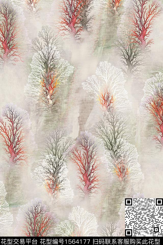 跳接树数码印花华亿平台下载（图片编号: 1564177） - 瓦栏（Walan）