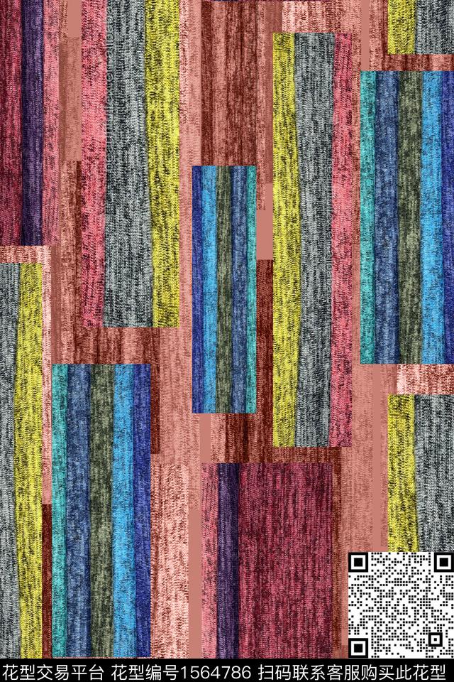 面料拼接混合拼接数码印花华亿平台下载（图片编号: 1564786） - 瓦栏（Walan）