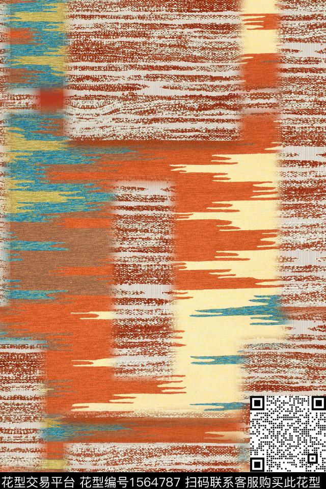 抽象拼接数码印花华亿平台下载（图片编号: 1564787） - 瓦栏（Walan）