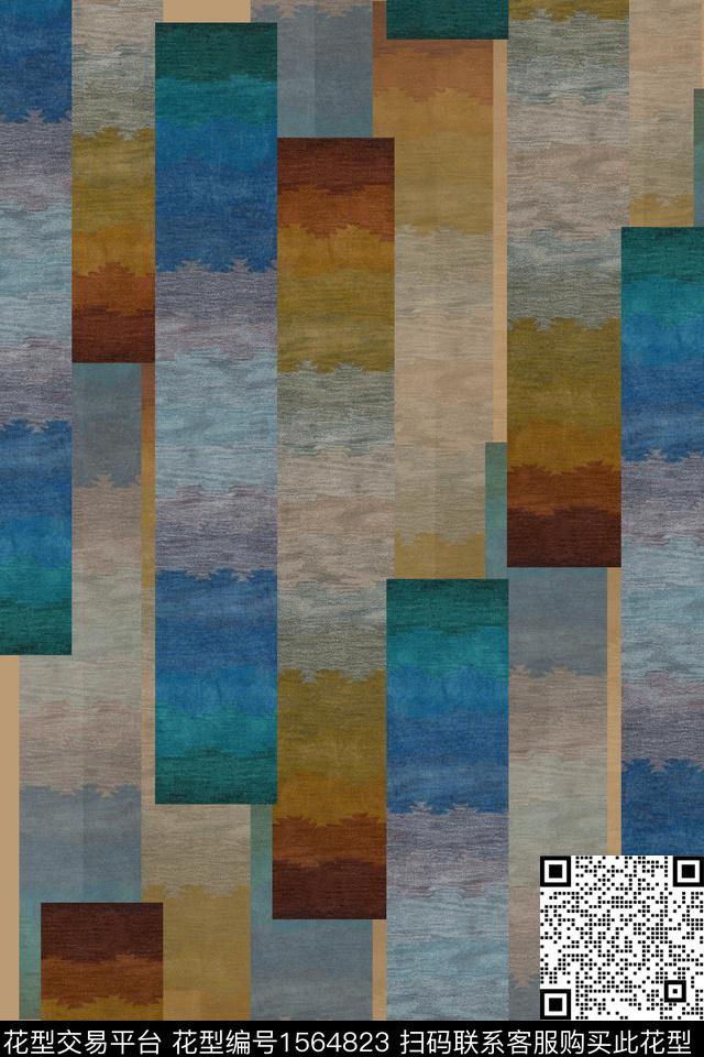 条纹肌理数码印花华亿平台下载（图片编号: 1564823） - 瓦栏（Walan）