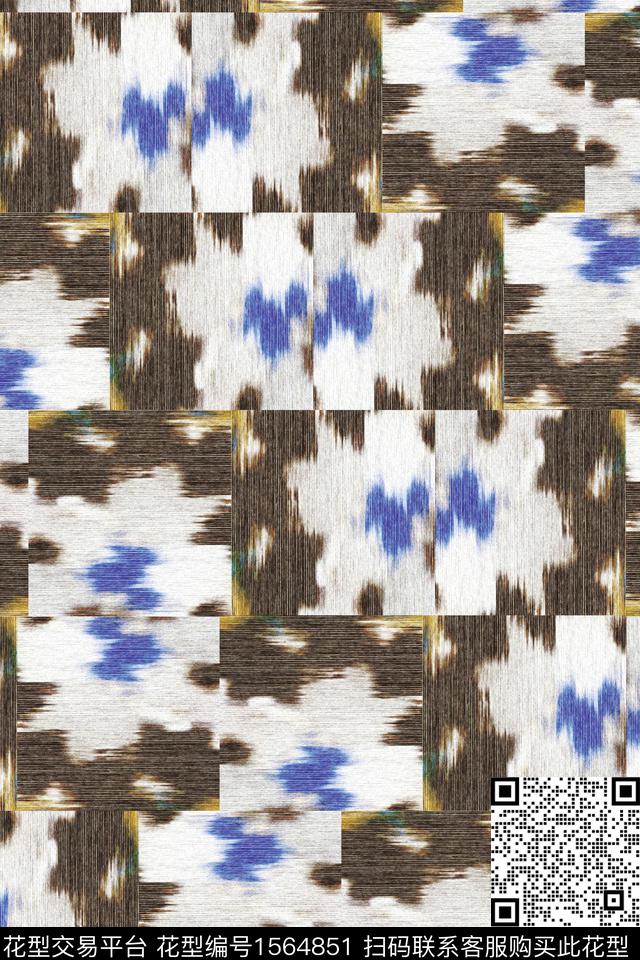肌理格子数码印花华亿平台下载（图片编号: 1564851） - 瓦栏（Walan）