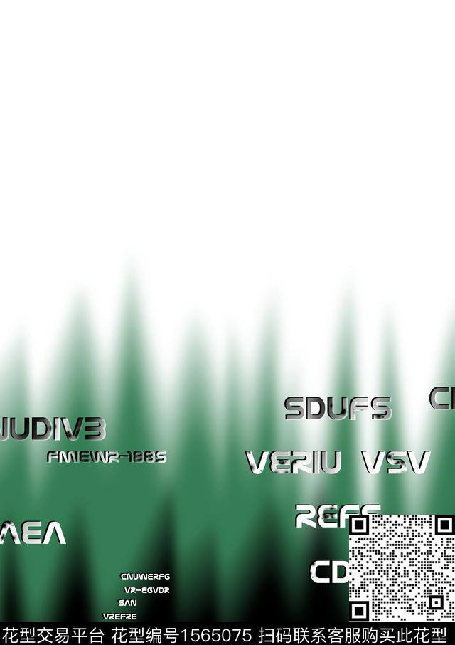 字母休闲定位数码印花华亿平台下载（图片编号: 1565075） - 瓦栏（Walan）