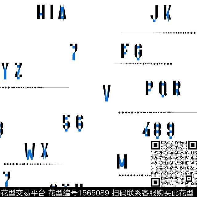 字母波点休闲传统印花华亿平台下载（图片编号: 1565089） - 瓦栏（Walan）