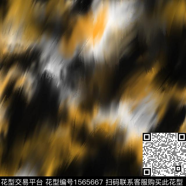 笔触抽象模糊数码印花华亿平台下载（图片编号: 1565667） - 瓦栏（Walan）