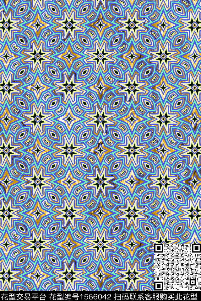 连续民族纹样底纹数码印花华亿平台下载（图片编号: 1566042） - 瓦栏（Walan）