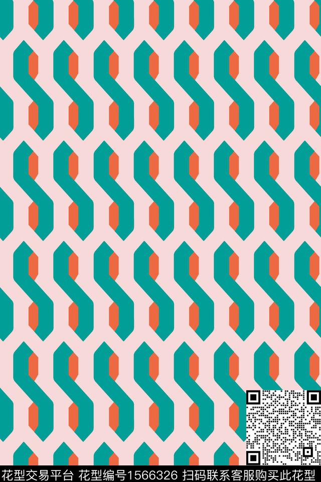 几何重复传统印花华亿平台下载（图片编号: 1566326） - 瓦栏（Walan）