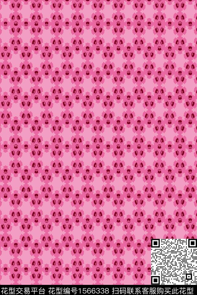 抽象连续数码印花华亿平台下载（图片编号: 1566338） - 瓦栏（Walan）