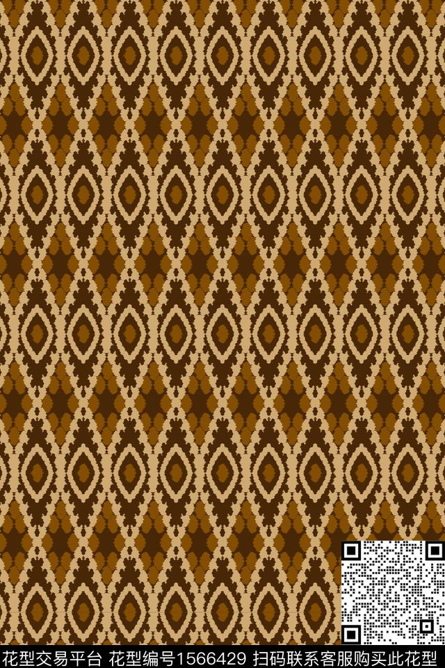 几何美拉德数码印花华亿平台下载（图片编号: 1566429） - 瓦栏（Walan）