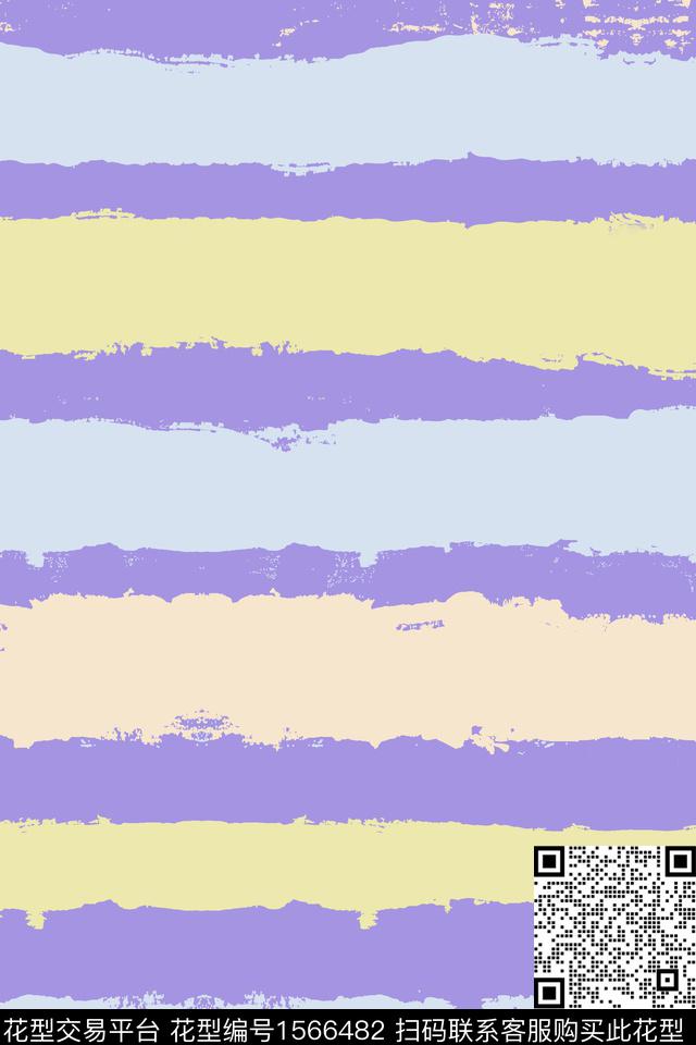 笔触条纹莫兰迪数码印花华亿平台下载（图片编号: 1566482） - 瓦栏（Walan）