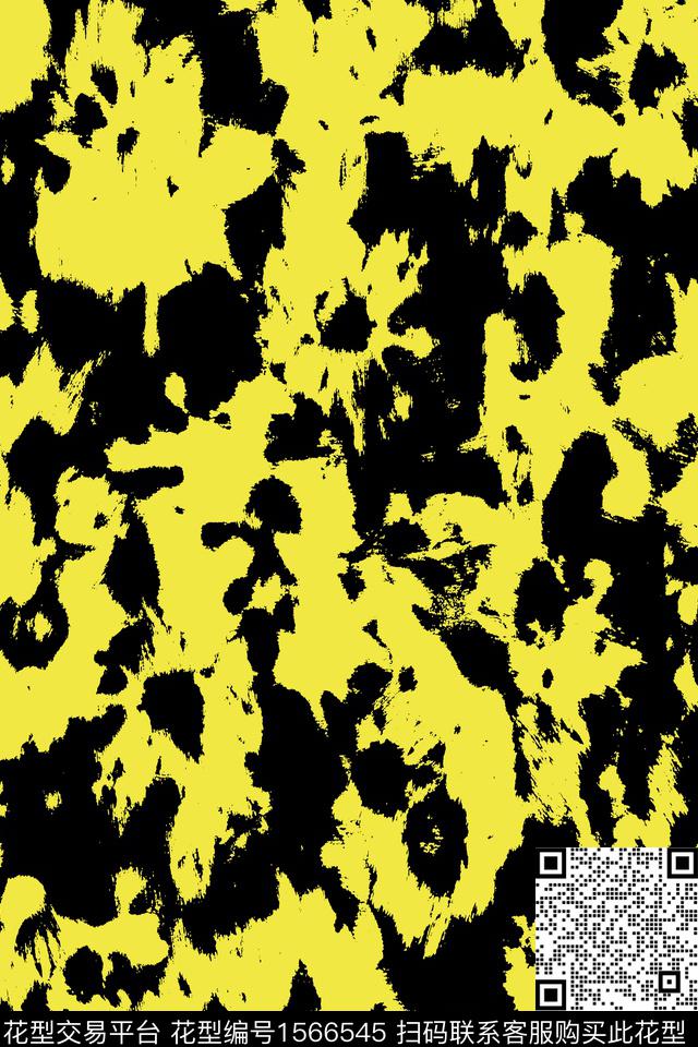 抽象涂鸦数码印花华亿平台下载（图片编号: 1566545） - 瓦栏（Walan）