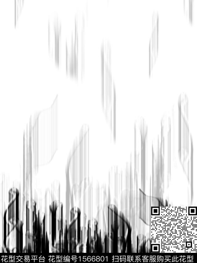 抽象定位涂鸦数码印花华亿平台下载（图片编号: 1566801） - 瓦栏（Walan）