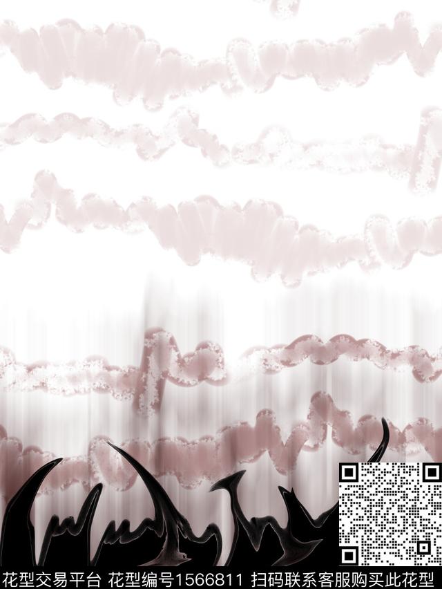 定位花男装几何数码印花华亿平台下载（图片编号: 1566811） - 瓦栏（Walan）