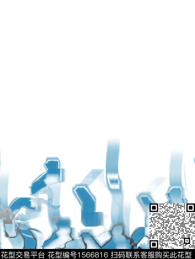 定位花男装几何数码印花华亿平台下载（图片编号: 1566816） - 瓦栏（Walan）