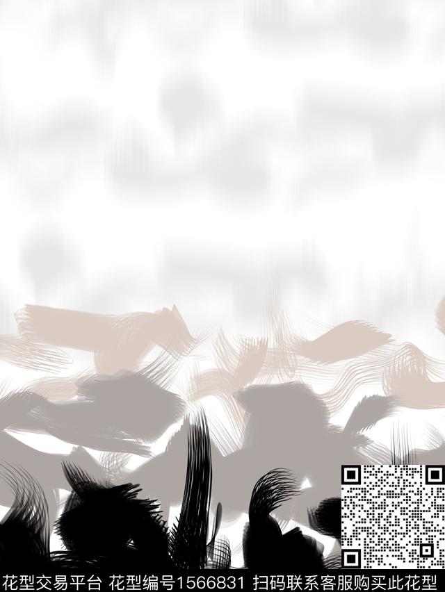 定位抽象涂鸦数码印花华亿平台下载（图片编号: 1566831） - 瓦栏（Walan）