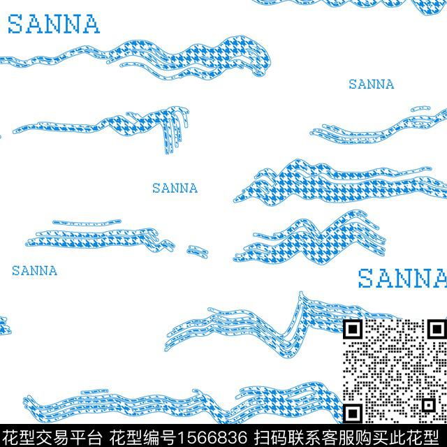 字母男装几何数码印花华亿平台下载（图片编号: 1566836） - 瓦栏（Walan）