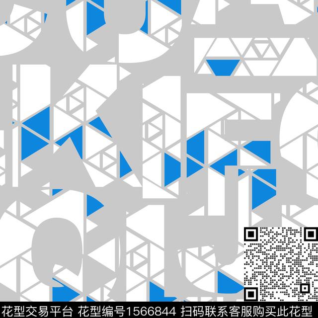 字母男装几何传统印花华亿平台下载（图片编号: 1566844） - 瓦栏（Walan）